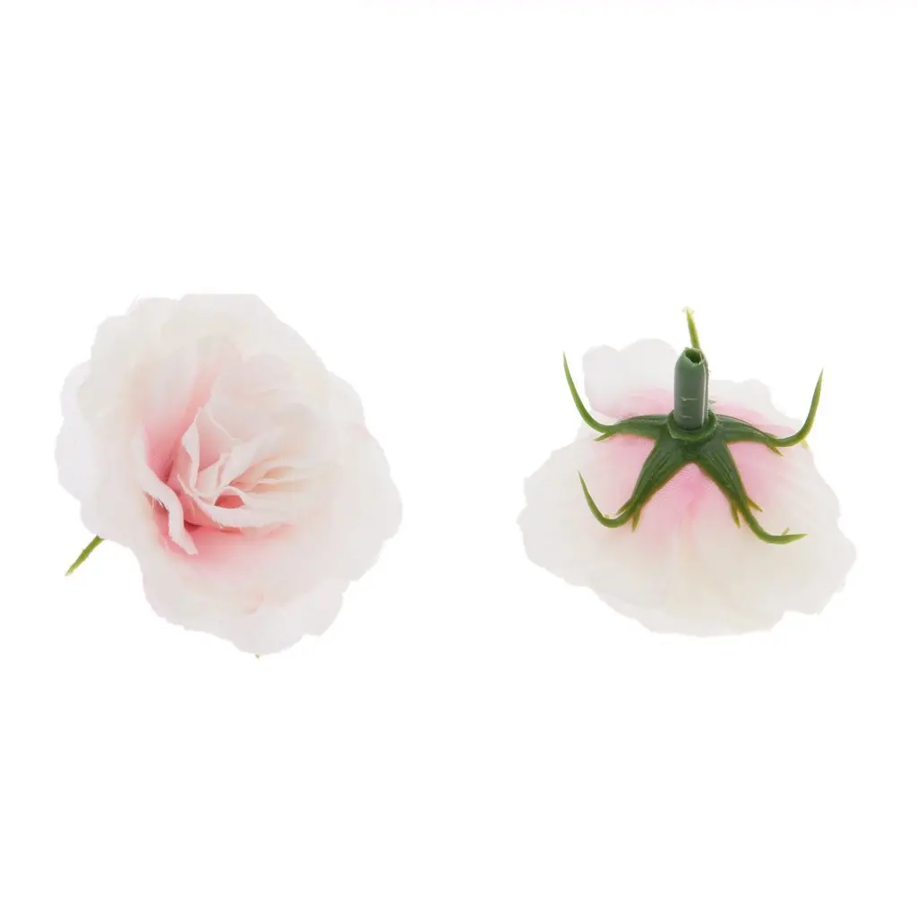 High Quality 50 pcs Artificial Silk Roses Flower Head Flower Head Wedding Party Decor Bulk