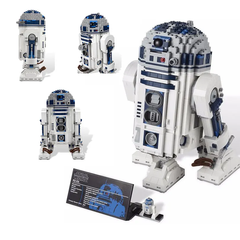 

In Stock Star Wars 05043 The Out of Print The R2-D2 Robot Set 2127Pcs Model Building Blocks Bricks Compatible Legoings 10225