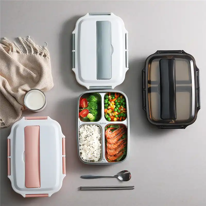 1000ml Thermal Lunch Box for Food Container Stainless Steel Heated