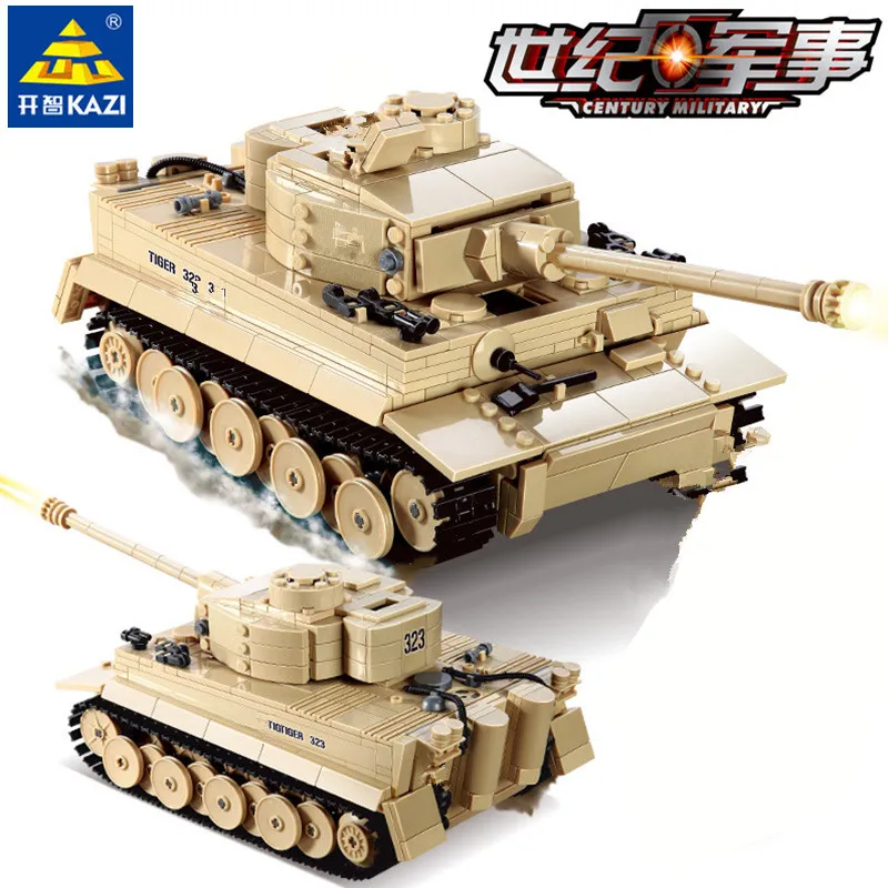

995Pcs German King Tiger Tank Building Blocks Sets Military Technic WW2 Army Soldiers DIY Bricks LegoINGLs Toys for Children