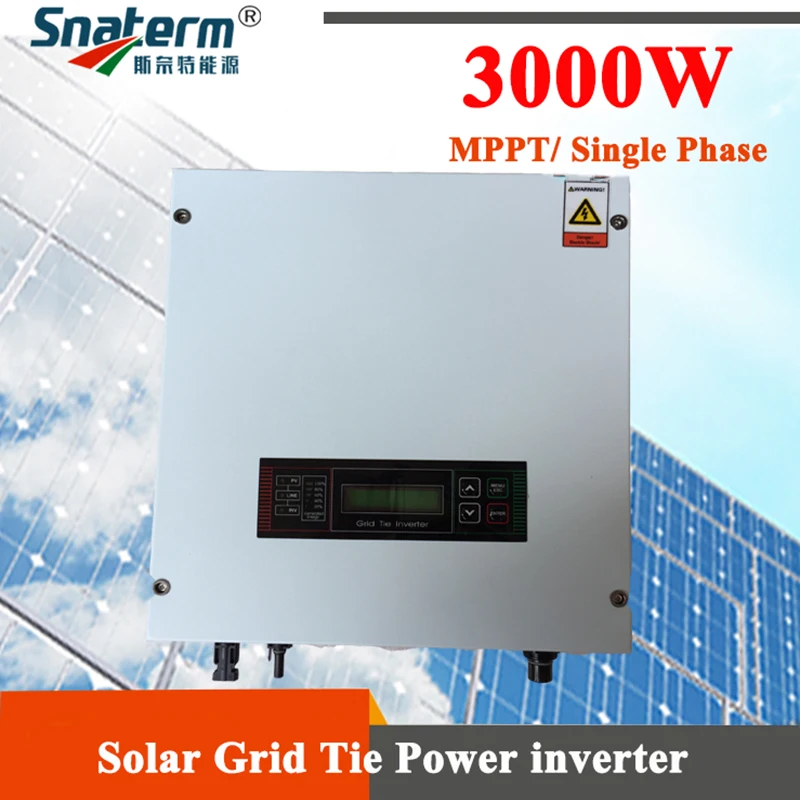 

Waterproof 3000W Grid Tie Inverter MPPT Function Pure Sine Wave Output On grid Inverter for Solar Power System