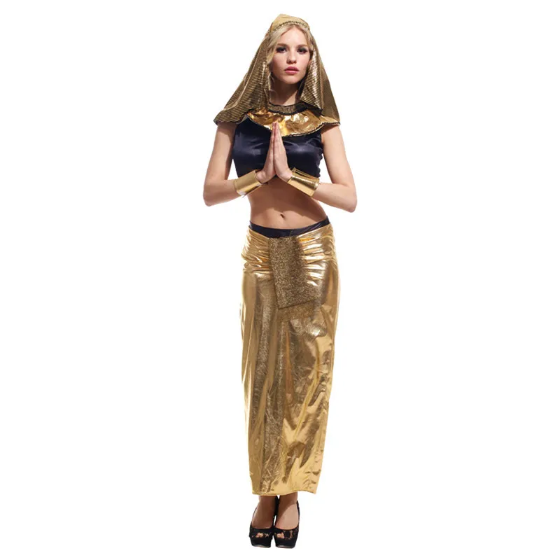 

Fantasia Sexy Woman Cleopatra Cosplay Halloween The Egyptian queen Costumes Belly dance performance Masquerade Rave party dress