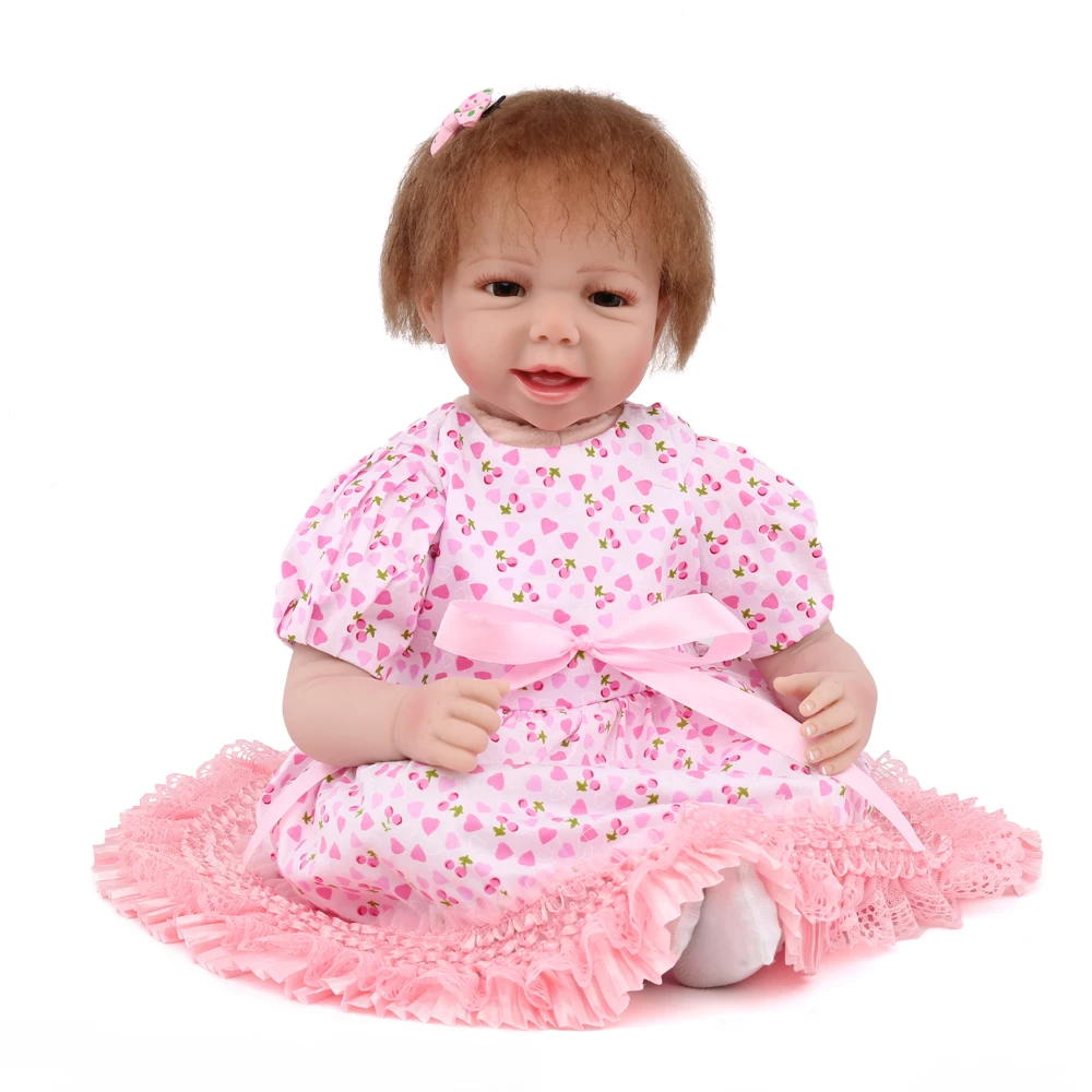 

KAYDORA Silicone Reborn Baby Dolls Girls 55cm Diy Toy Lifelike Newborn Silicone Vinyl Reborn Gift For Dolls Girls
