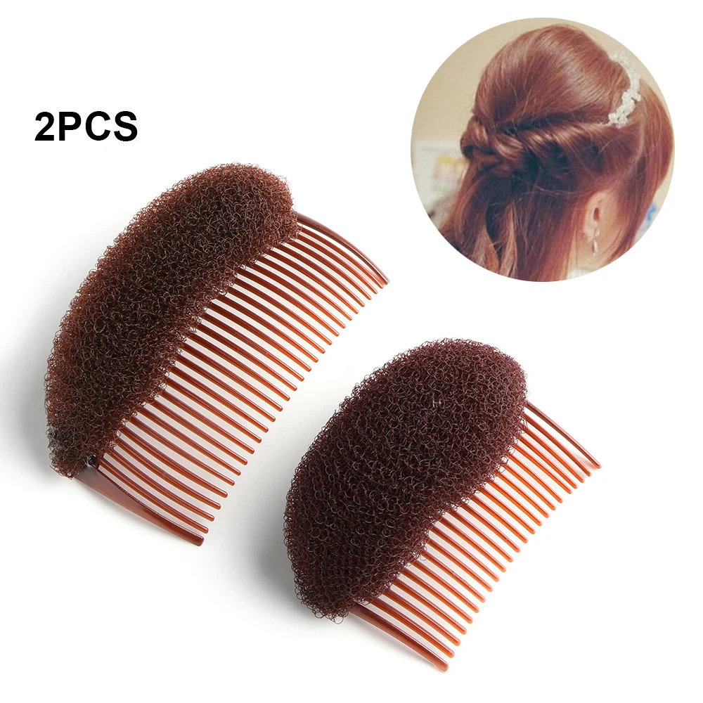 2pcs Set New Women Girls Easy Used Plastic Hair Clip Hair Stick