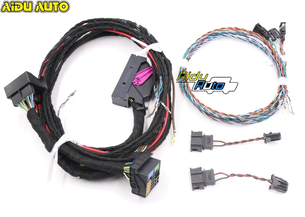 

USE FOR VW PQ Tiguan Plug&play RNS510 Dynaudio System acoustics Wire harness Cable