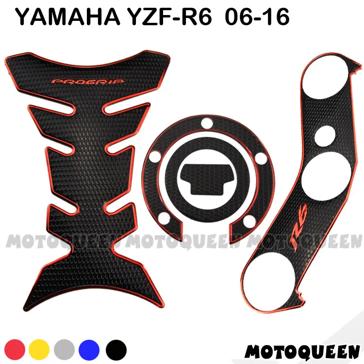 

Motorcycle Gas Fuel Oil Tank Pad Plate Fork Protector decoration Decals Sticker Waterproof for Yamaha YZF R6 YZF600 2006 - 2016