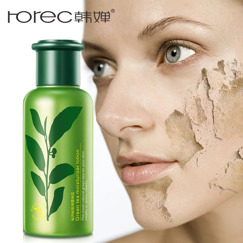 

ROREC Green Tea Face Emulsion Facial Moisturizer Hydrating Formula Lotion Oil control Anti Aging Wrinkle Soothing Face Care