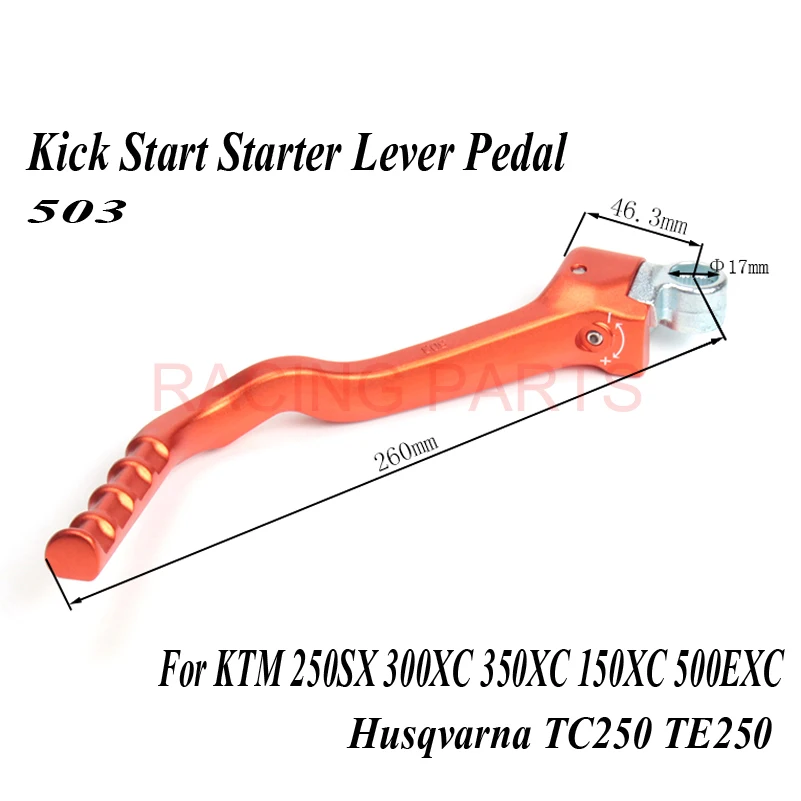 

Kick Start Starter Lever Pedal ARM For 250SX 300XC 350XC 150XC 500EXC Husqvarna TC250 TE250 Motocross Dirt Pit Bike forged