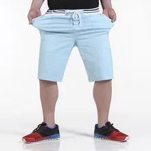 Новинка, мужские льняные шорты, большие размеры 6XL 7XL 8XL 9XL 10XL, тянущиеся мужские шорты, Летние удобные шорты, модные шорты для отдыха
