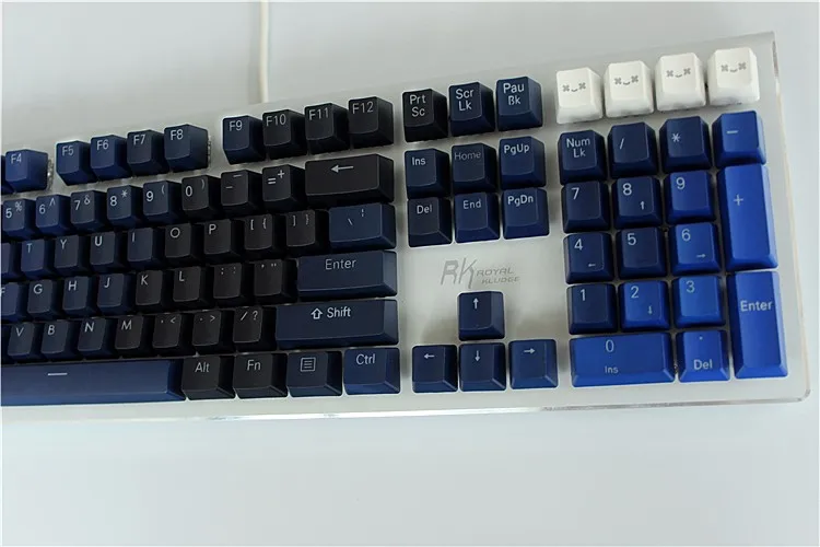 MP 108 клавиши утолщение PBT двойная съемка подсветка синий градиент Keycap для Cherry MX Переключатель механическая клавиатура