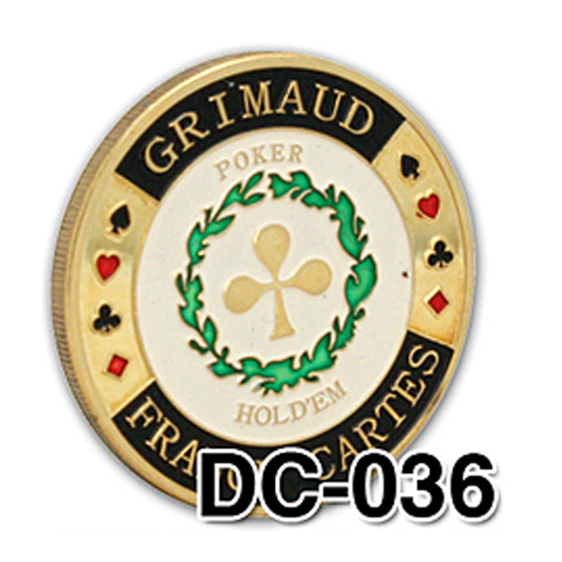 

Metal Poker Chip Guard Card Protector Coin Pair Of Aces Gold Plated With Round Plastic Case Metal Craft Poker Chips Poker Game