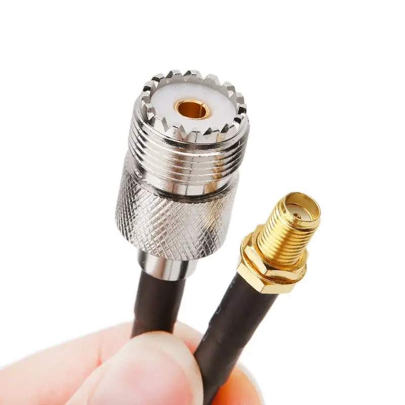 НОВЫЙ SMA Гнездовой к UHF SO239 PL259 гнездовой кабель RG58 РЧ коаксиальный в