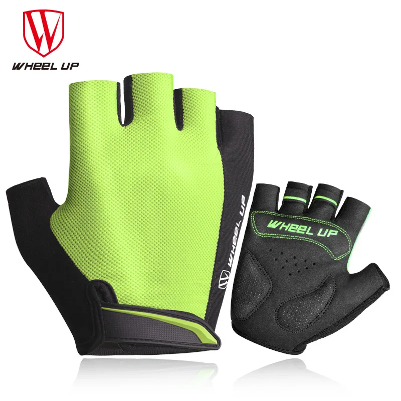 

wheel up Cycling Gloves Lycra Breathable Half Finger MTB Bicycle Gloves Shockproof Guantes Ciclismo Bike Cycling Sport Gloves