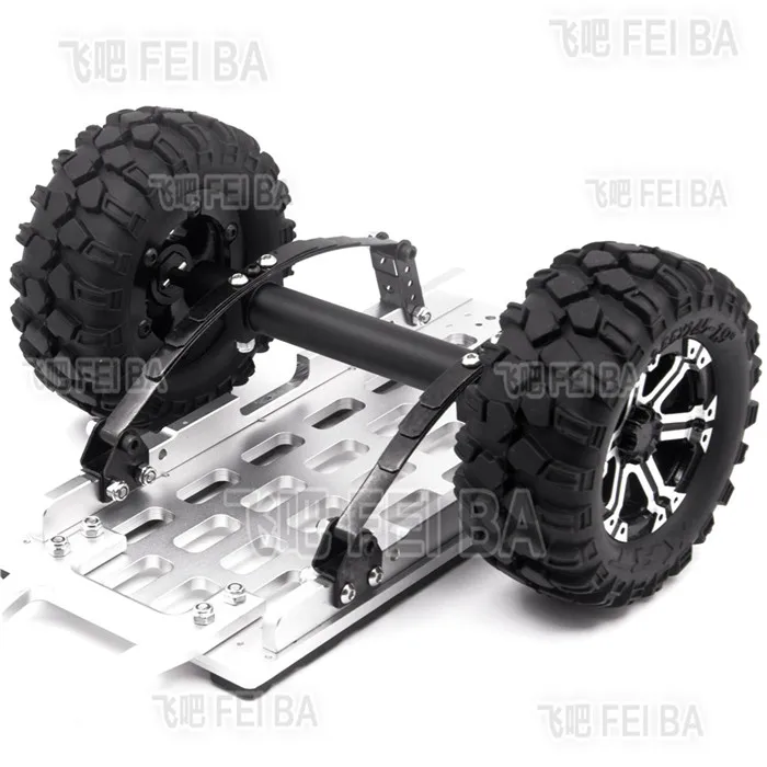 1/10 RC Рок Гусеничный металлическая тележка для SCX10 CC01 F350 HILUX 90034 D90