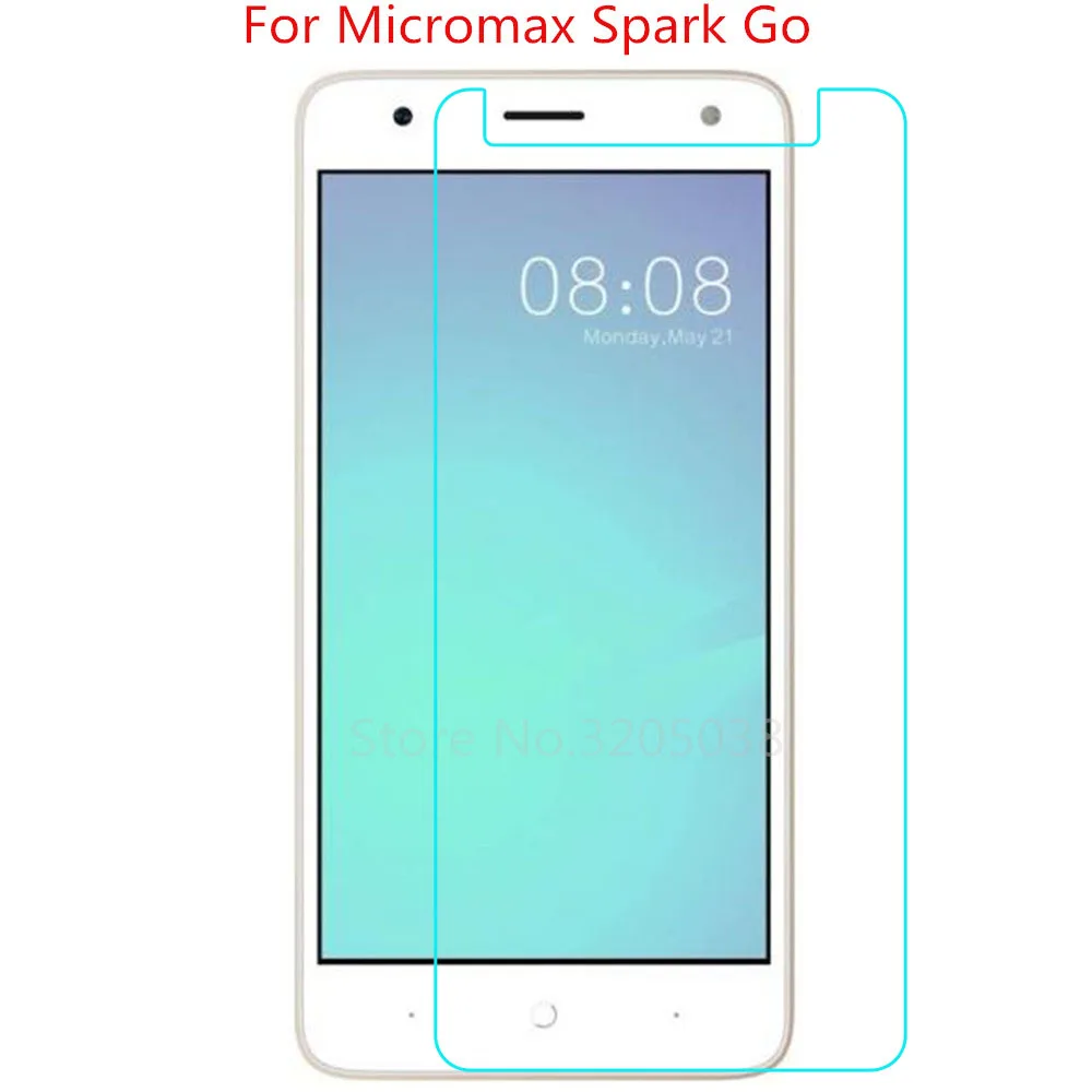 2 шт. 2.5D 0 26 мм 9H Премиум Закаленное стекло для Micromax Spark Go защита экрана закаленная