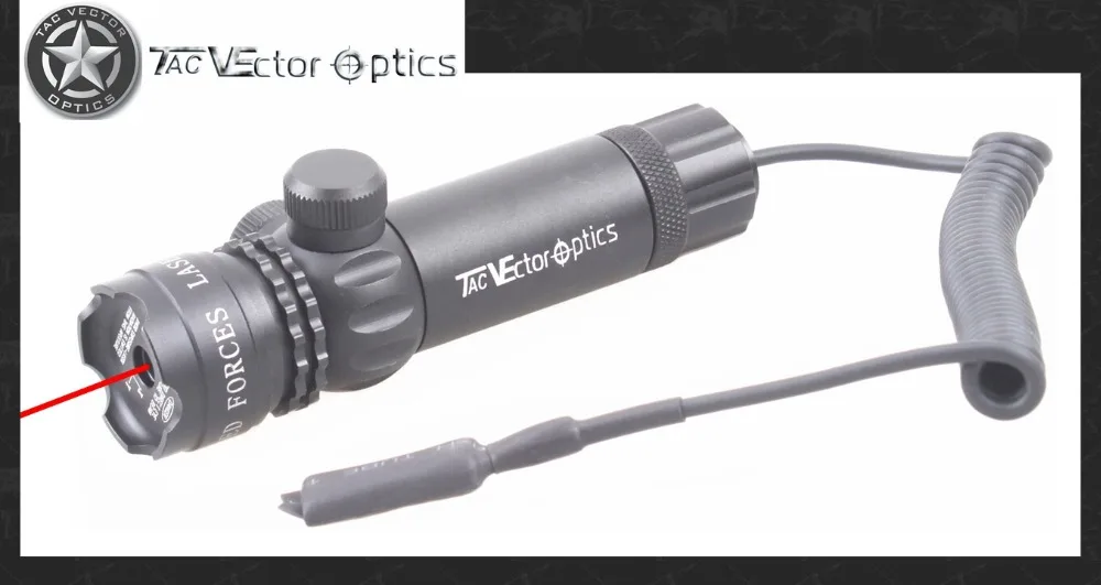 Vector Optics 5mW Red Dot Laser Sight with Rifle Scope style adjustment