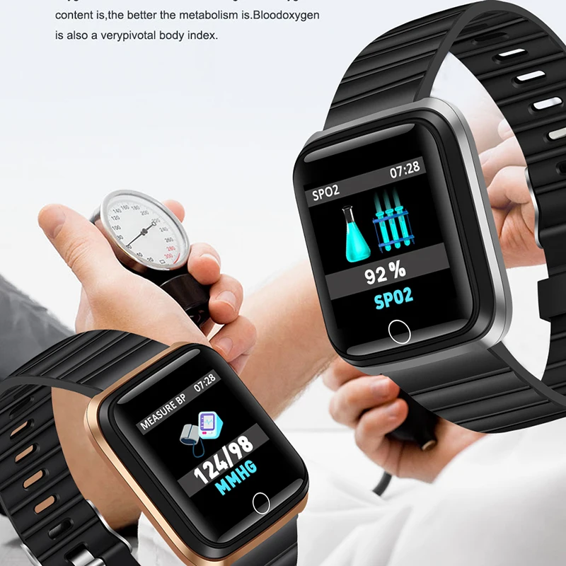 2019 New Smart Bracelet Blood Pressure Monitor Heart Rate Fitness Tracker Waterproof Sport Smart Band Pedometer For Android IOS