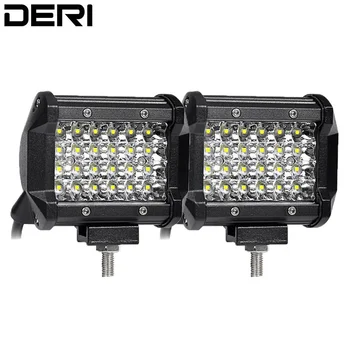 

4 inch 72W Quad Rows Led Work Light Bar 12V 24V Offroad Spot Beam Auto 4X4 4WD Truck SUV ATV Trailer Pickup Fog Lamp Car Styling