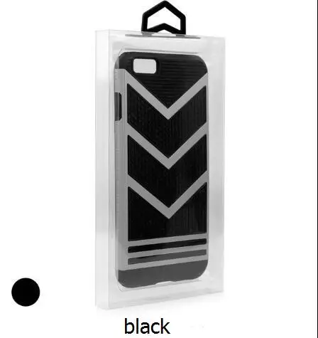 100 шт. прозрачный блистерной формы из ПВХ потребительская упаковка в виде коробки для samsung s7 s7 Edge чехол для телефона изготовленным на заказ логосом универсальная упаковочная коробка - Цвет: Черный