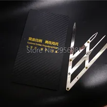 Бровей Золотая пропорция линейка для перманентного макияжа измерительный инструмент означает Золотой делитель Штангенциркули микроблейдинг бровей для начинающих