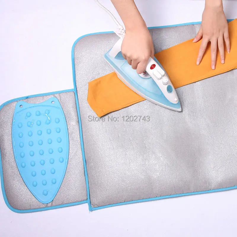 Folding Ironing Mat With Iron Rest Portable Cover For Ironing