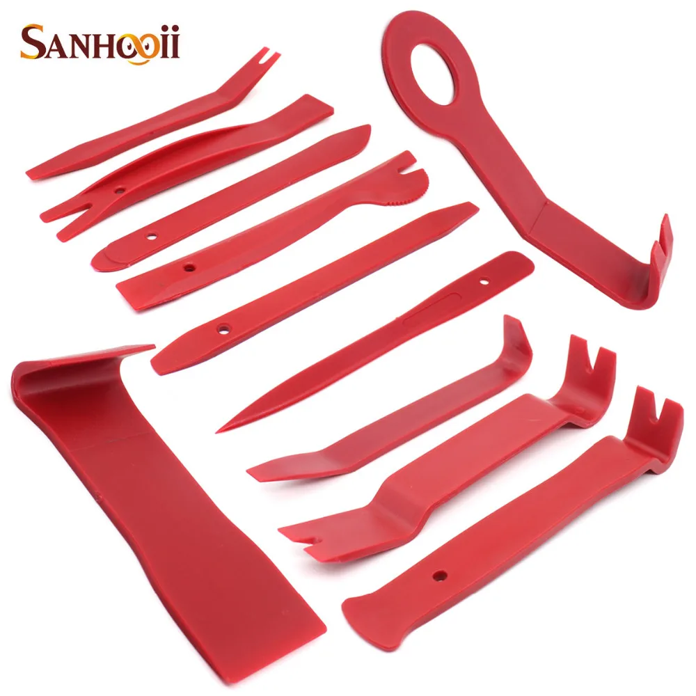 

11pcs Plastic Repairing Pry Tool Car Radio Door Clip Panel Trim Dash Audio Stereo Removal Installation Common Quality for BMW VW