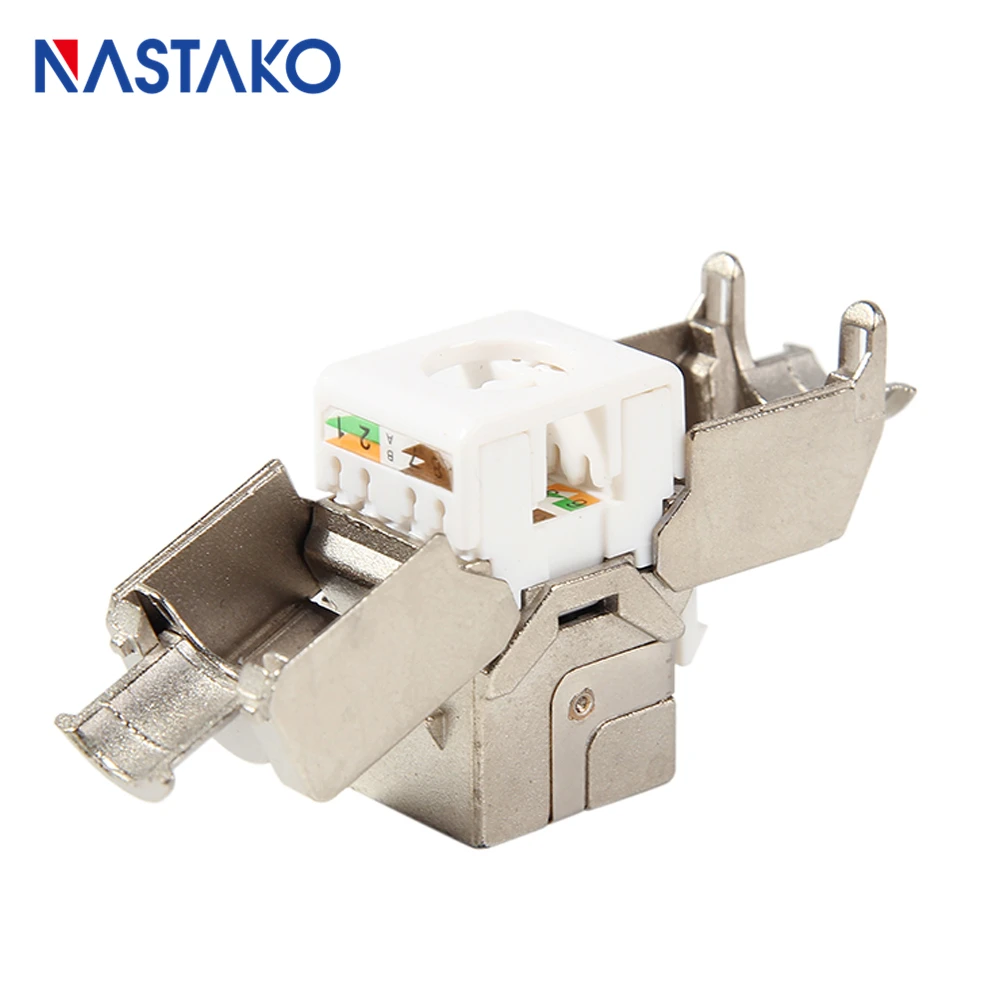 Сетевые разъемы RJ45 Keystone Jack Cat6A 10 Гб CAT.6A экранированные для модуля Ethernet подходят