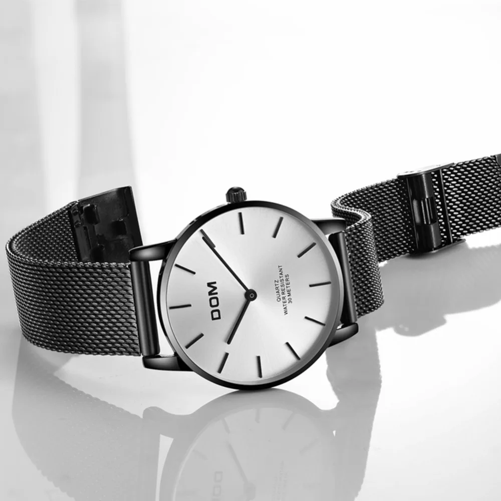 DOM Watch Women Watches Ladies Creative Stainless Steel Women's Bracelet Watches Female Waterproof Clock Montre Femme G-36BK-7MT DOM Watch Women Watches Ladies Creative Stainless Steel Women's Bracelet Watches Female Waterproof Clock Montre Femme G-36BK-7MT