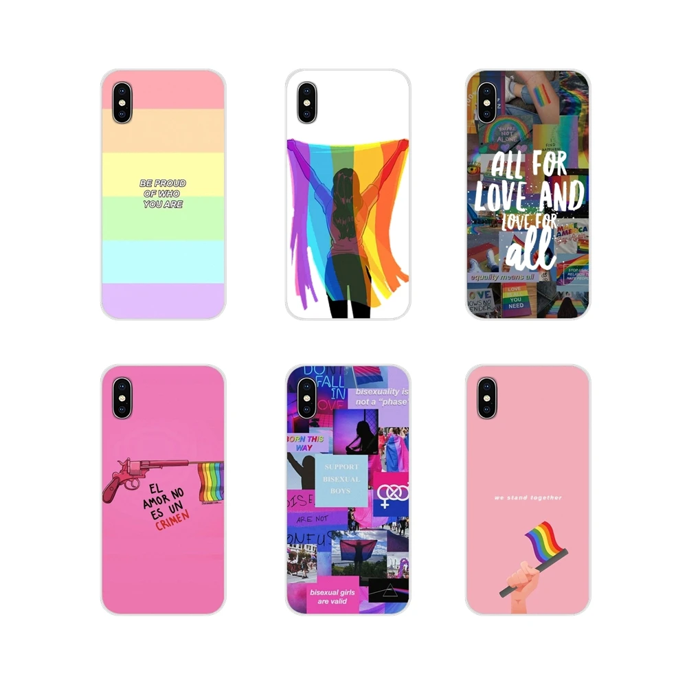 

Accessories Phone Cases Covers For Huawei P Smart Mate Honor 7A 7C 8C 8X 9 P10 P20 Lite Pro Plus Gay Lesbian LGBT Rainbow