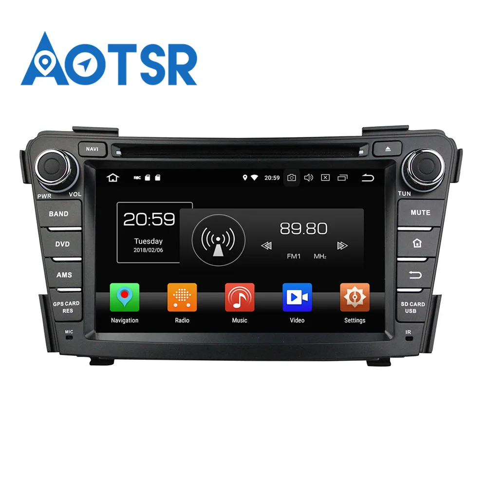 Discount Octa Core Android 9.0 RAM 4GB ROM 32GB Radio Car DVD Player GPS Navigation For HYUNDAI I40 2011-2015 GPS Free Map card stereo 2