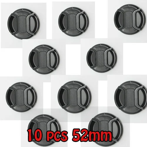 

100% Professional 10Pcs 52 MM Center Pinch Front Lens Cap for all 52MM Cameras