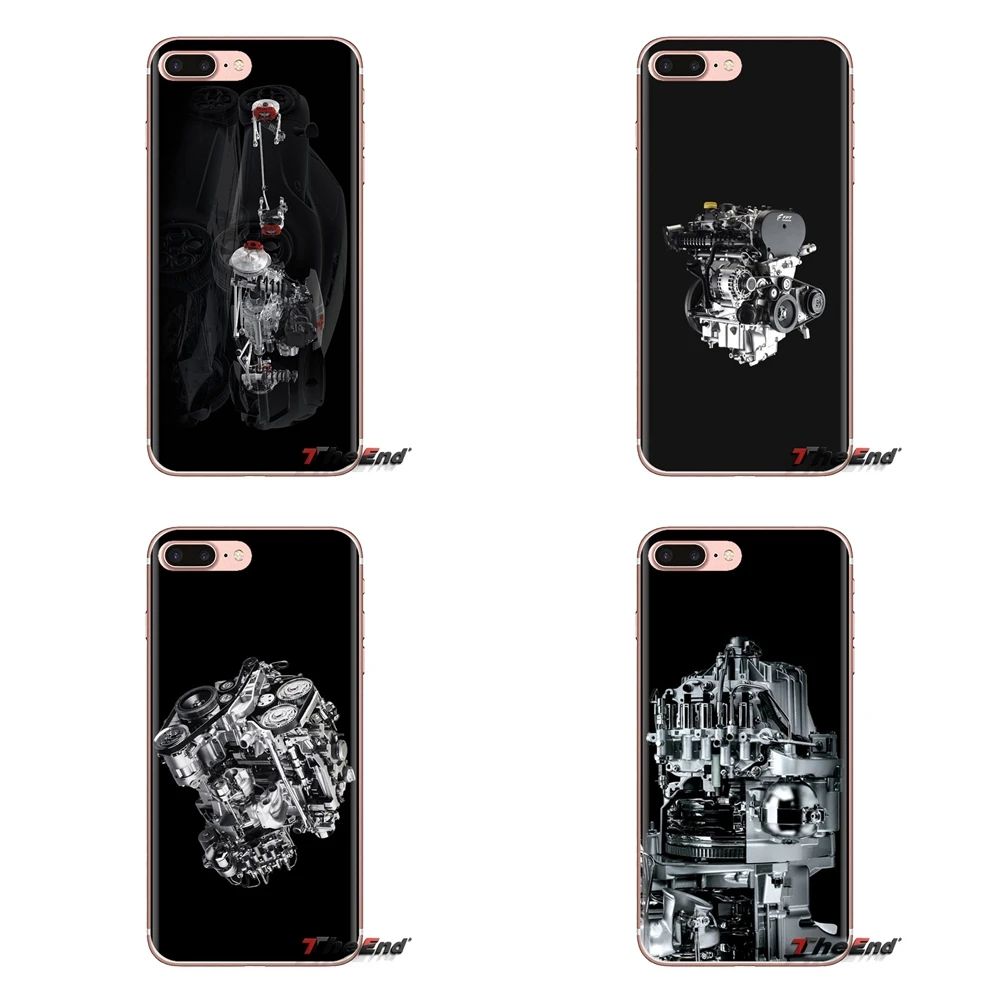 

For iPod Touch Apple iPhone 4 4S 5 5S SE 5C 6 6S 7 8 X XR XS Plus MAX Silicone Phone Shell Covers Super car Alfa Romeo 4C Engine