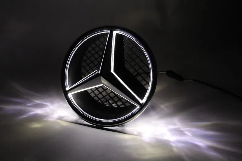 Free shipping cool design benz front grille logo light for benz c-class  w204 c200 c230 c260 08'-13 led logo light - AliExpress