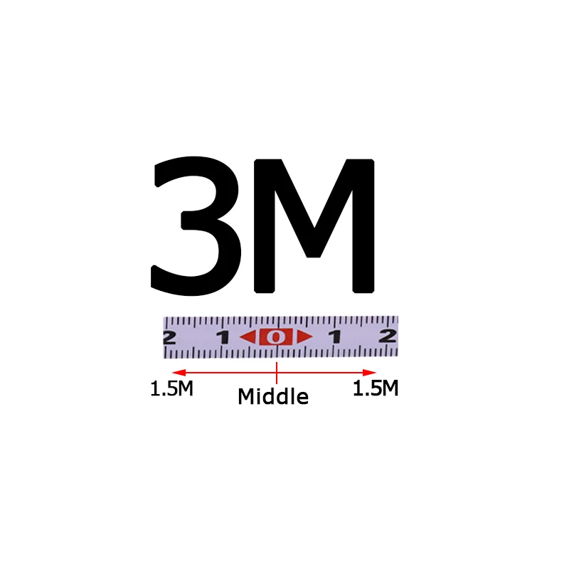 Самоклеящаяся измерительная лента Метрическая 0,9 м-10 м Торцовочная измерительная лента стальная линейка для Т-образной дорожки станок пила стол Деревообрабатывающие инструменты - Цвет: 3M-Middle