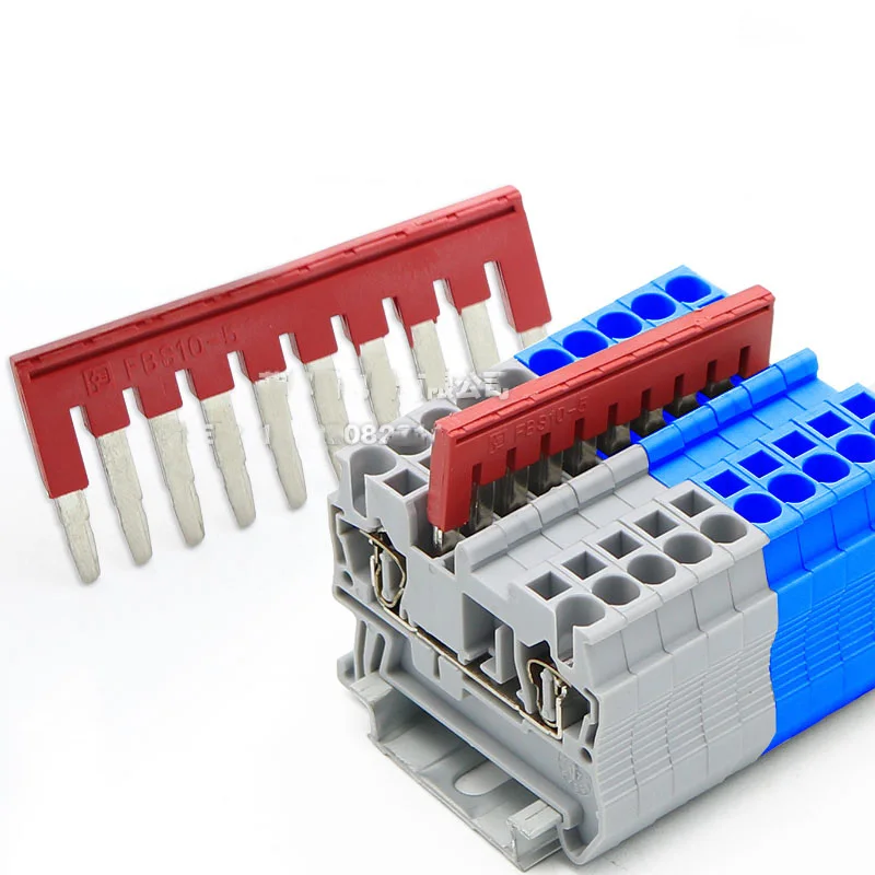100 шт./пакет FBS-10-5 Terminal plug-в железнодорожном монтажной плате соединительные клеммы жильный кабель Терминал конце плиты ST2.5