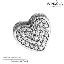 925 стерлингового серебра любовь маленькое отверстие проложить кристаллическая эссенция Бусины Подвески для изготовления ювелирных изделий соответствует сущности Подвески Браслеты perles