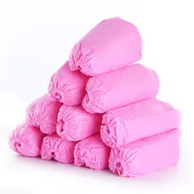 100 шт нетканые ткани утолщенные противоскользящие бахилы для обуви одноразовая обувь покрывает эластичный ремешок дышащий пылезащитный