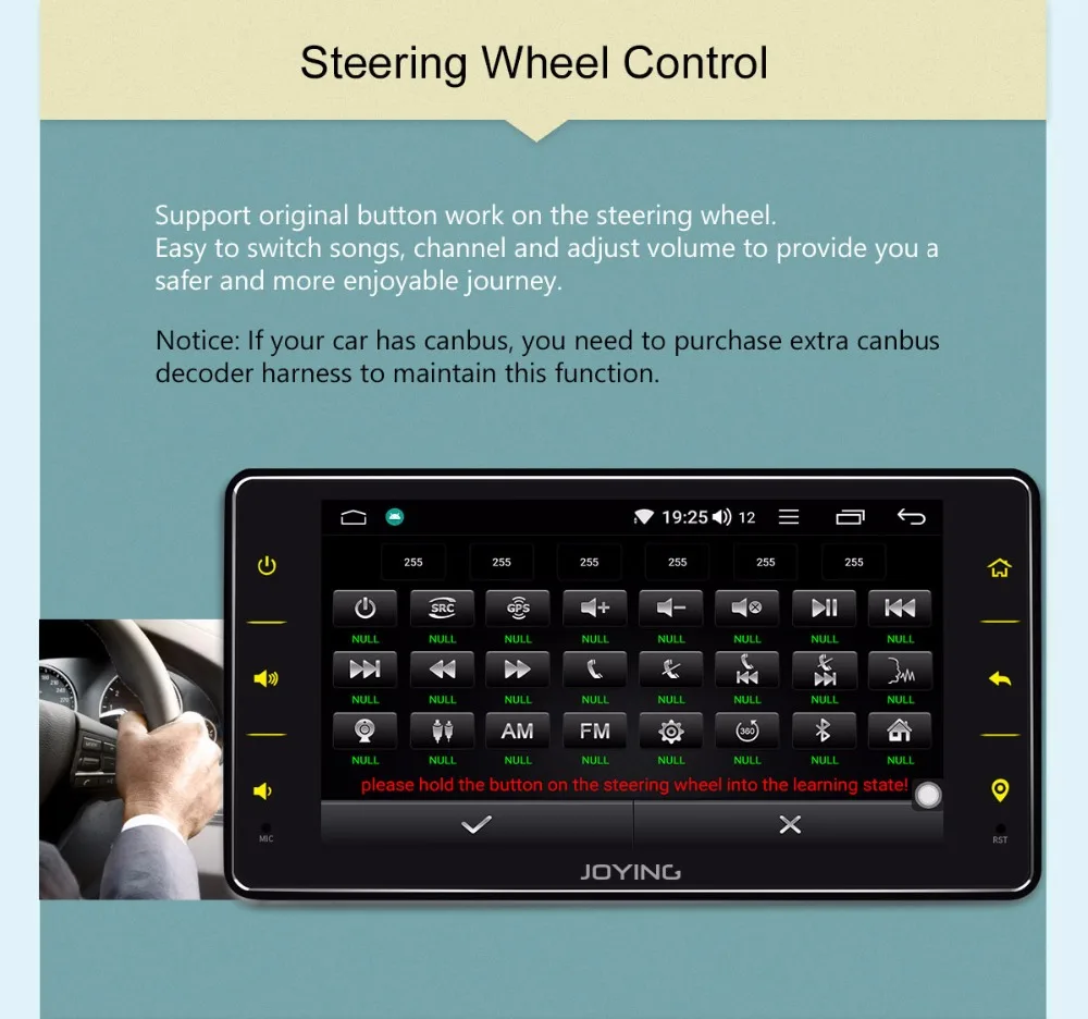 Flash Deal JOYING Offcial radio cassette record 6.2 inch Android 8.1 with free OBD with DSP autoradio HD Screen 2GB Ram GPS Navigation SWC 9