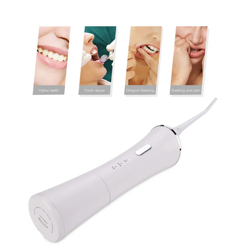 Dental Flosser Electric Oral Irrigator 3 Pressure Pulsations Setting Rechargeable Dental Water