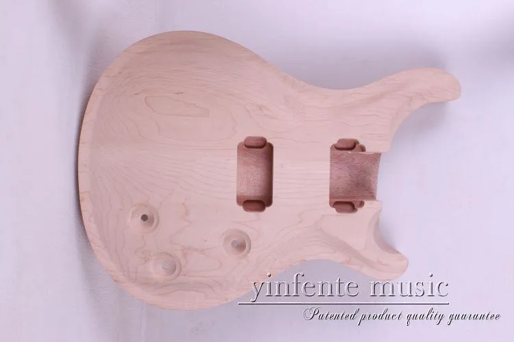 Одна незавершенная электрическая гитара Шея ГОЛОВА и тело розовое дерево гриф