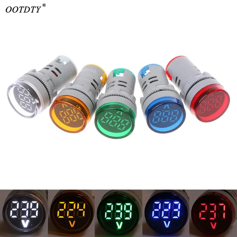 OOTDTY 22 мм TOMZN AC 60 500 В светодиодный вольтметр измеритель напряжения пилотный