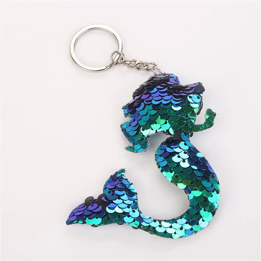 

4 Colors Cute Mini Glitter Sequins Mermaid Lovely Girl Kids Children Colorful Plush Toy Unique Sweet Pendant Gifts
