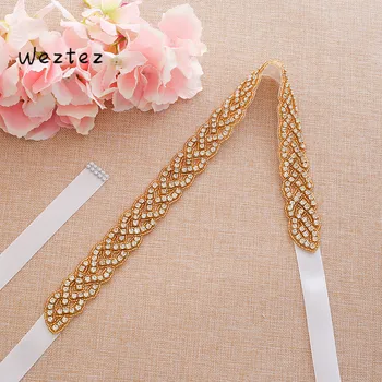 

Women Rhinestones Marriage Bridal Belt Wedding Dress Belt Sashes For Women Accessories SD116G