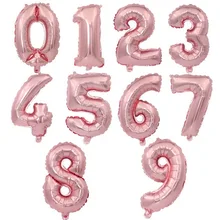 

BPBirthday decorations kids 32 Inch Digital Film Rose Aluminum Foil Balloon The Wedding Party Decoration JJ-QQ19