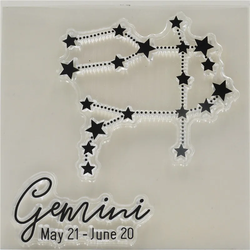 

Constellations Gemini Transparent Clear Silicone Stamp/Seal for DIY scrapbooking/photo album Decorative clear stamp sheets