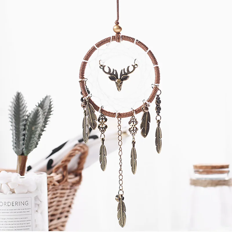 

Handmade Dream Catcher Car Pendants Car Hanging Accessories Interior Mirror Pendant In Car Wind Chimes Wall Adornment Home Decor