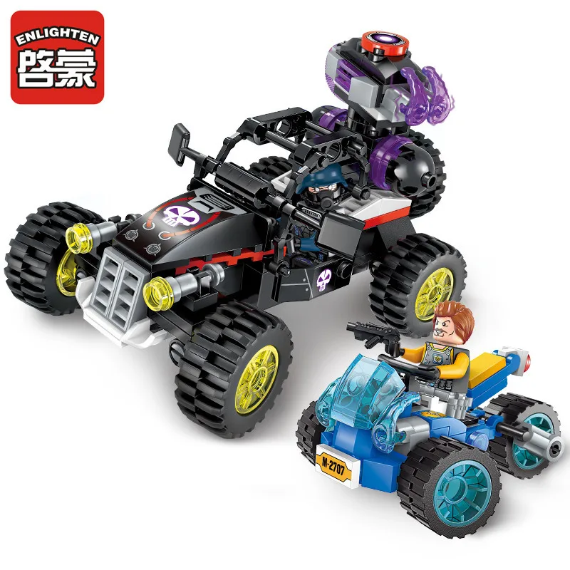 Enlighten строительный блок высокотехнологичный Era Night Flier 2 фигурки 191 шт. развивающие технические Кирпичи Игрушка для мальчика подарок