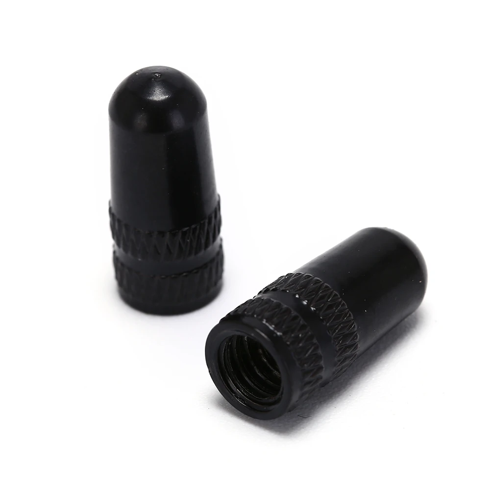 Black 2 шт./лот велосипед MTB Presta обода колеса стержень шины воздушный клапан крышки пылезащитный чехол Аксессуары для велосипеда - Color: Black