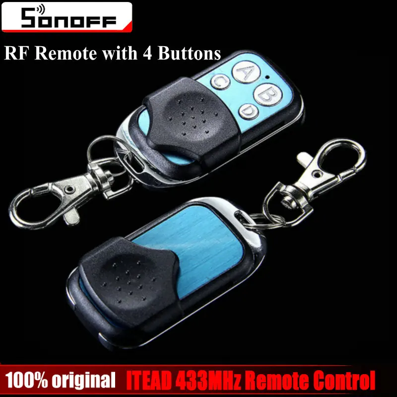 

Original Sonoff ITEAD 433MHz Wireless 4 Buttons Push Cover RF Remote 1pcs 2pcs 5pcs for 433Mhz Controlled Devices