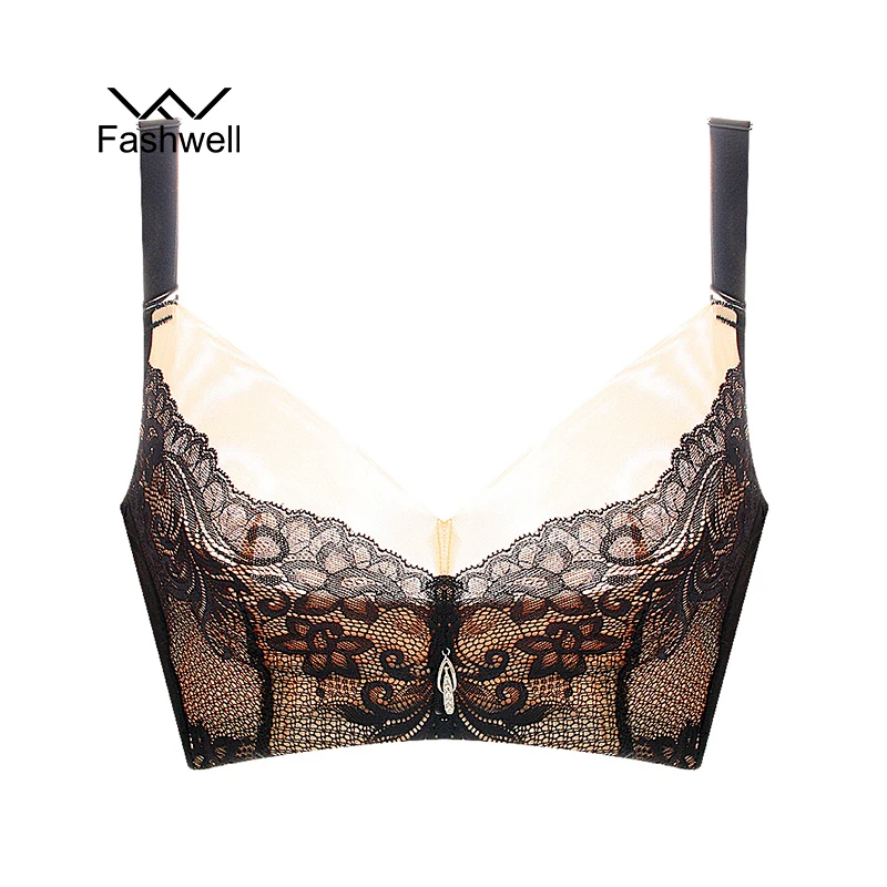 Buy Fashwell Plus size wire free Lace Bra Brassiere